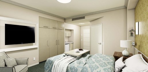 Standard Bedroom -Blue Haven Bonaira Home looking toward door.jpg