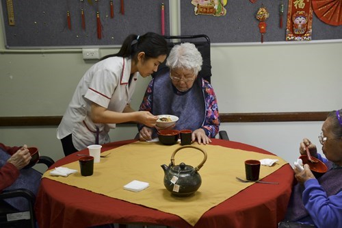 Concorde Aged Care Home Asian meal