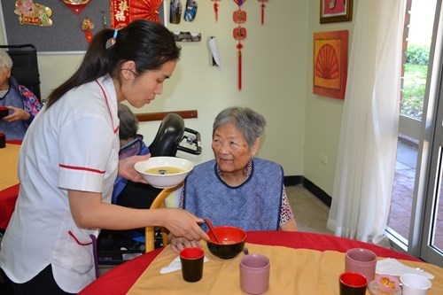 Concorde Aged Care Home Asian meal